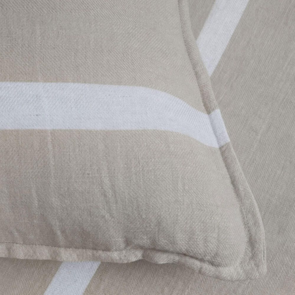 Pom Pom At Home Rory King Sham in Flax and White, , large