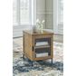 Ashley Torlanta Chairside End Table in Brown and Matte Black, , large