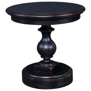 Century Monarch Grand Side Table in Ebonized Oak and Warm Brown, , large