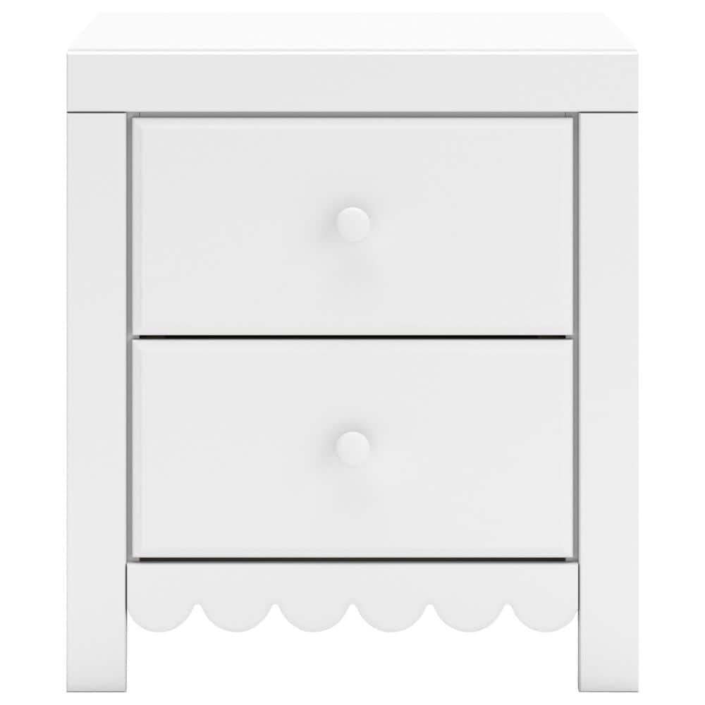 Ashley Mollviney 2-Drawer Nightstand in Matte White, , large
