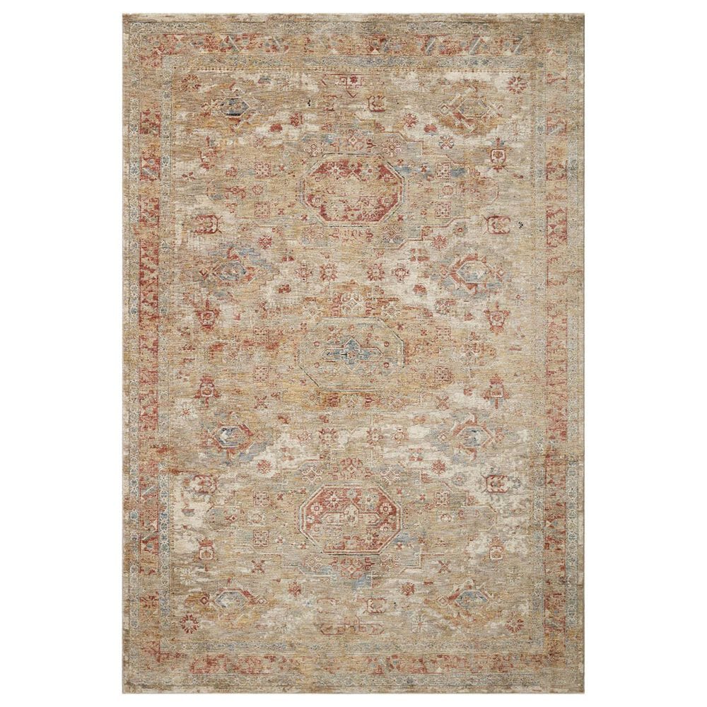 Loloi Gaia 9"3" x 12"10" Gold and Taupe Area Rug, , large