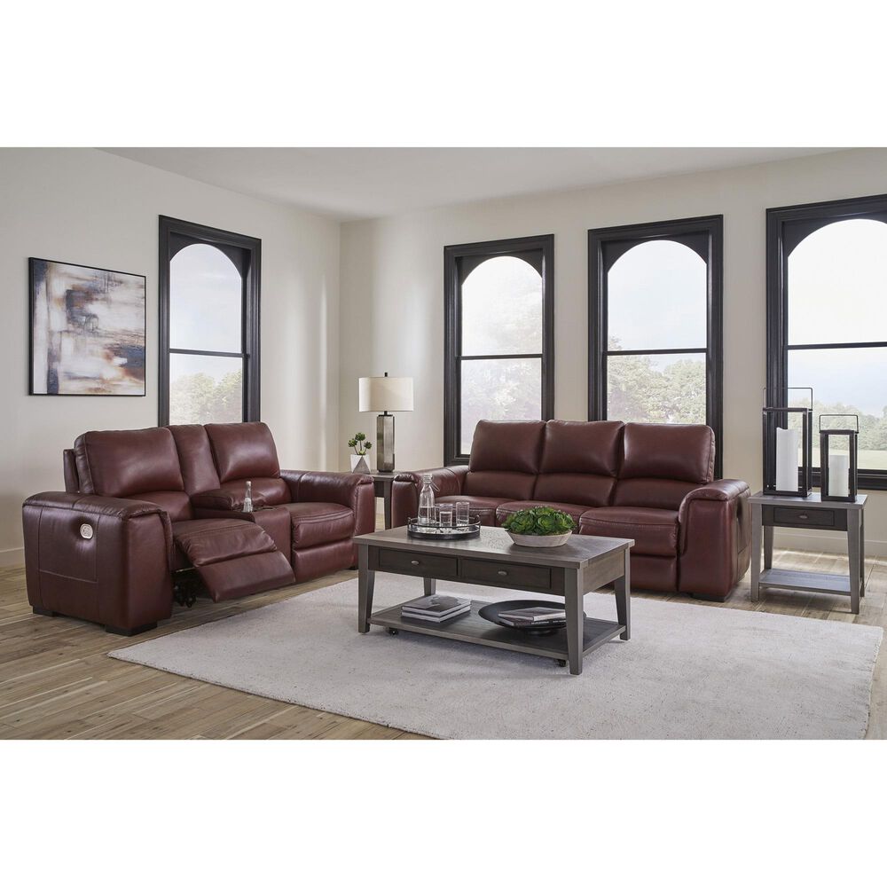 Ashley Alessandro Power Reclining Sofa in Garnet, , large