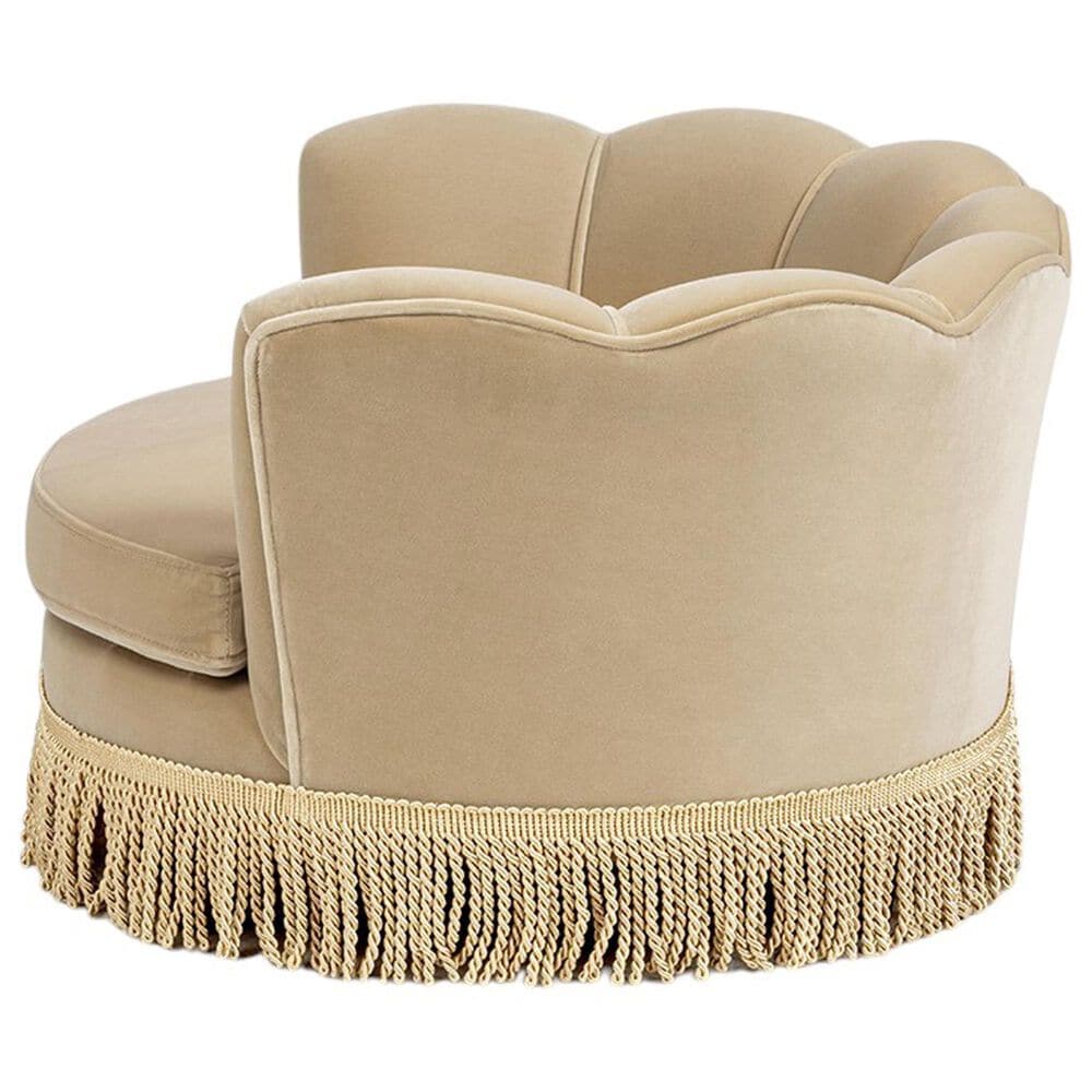 Jennifer Taylor Home Clara 34.5" Scalloped Pet Sofa Bed in Fawn Brown, , large