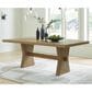 Millenium Galliden Trestle Dining Table in Brown, , large