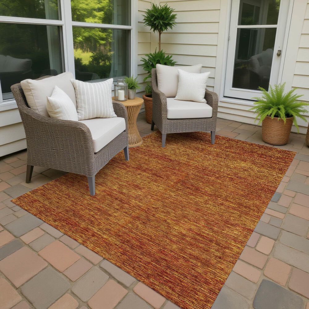 Dalyn Rug Company Soft Essentials Solid Terracotta 9' x 12' Indoor/Outdoor Area Rug, , large