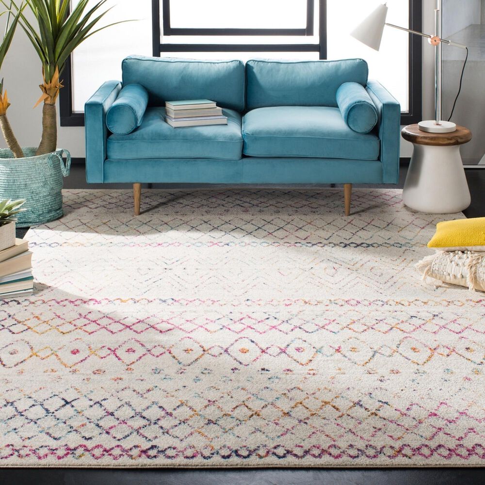 Safavieh Madison MAD798A 12&#39; x 15&#39; Ivory and Fuchsia Area Rug, , large