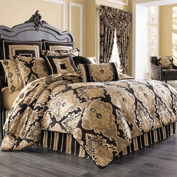 J. Queen New York Bradshaw 4-Piece Queen Comforter Set in Black, , large
