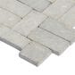 Soho Studio Pebblestone Prambanan Grey 12" x 12" Natural Stone Mosaic Sheet, , large