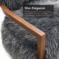 Furniture of America Lumir Long-Haired Accent Chair in Charcoal Gray, , large