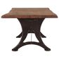 Home Trends & Design Organic Forge 94" Dining Table in Raw Walnut and Antique Zinc, , large