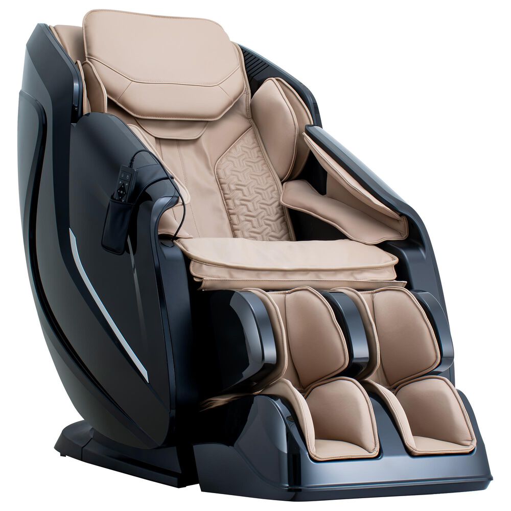 Cozzia Shiatsu Massage Chair with 2D Li Flex Track in Champagne, , large