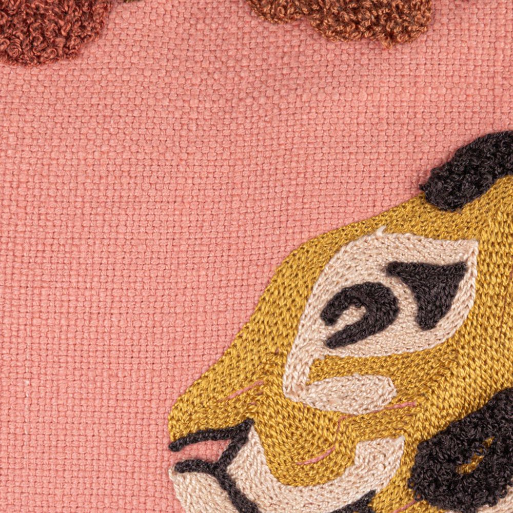 Teak Interiors Sunset Villa 20" x 20" Slub Pillow in Multicolor, , large