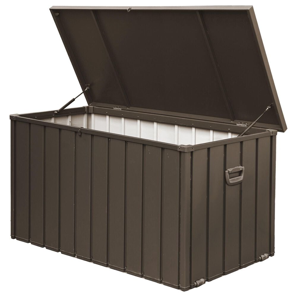 HOMLUX 200-Gallon Outdoor Storage Deck Box in Dark Brown, , large