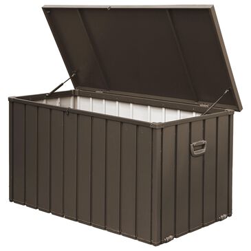 HOMLUX 200-Gallon Outdoor Storage Deck Box in Dark Brown, , large