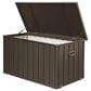 HOMLUX 200-Gallon Outdoor Storage Deck Box in Dark Brown, , large