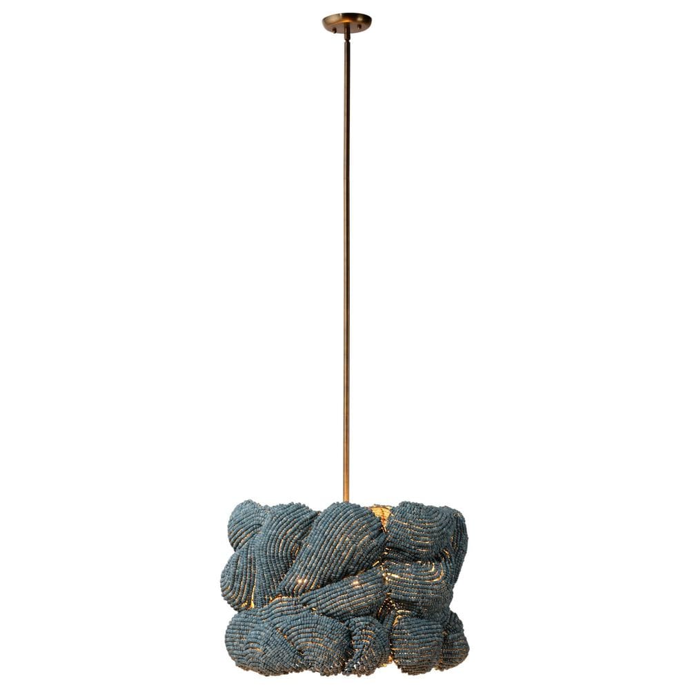 Jamie Young Direct Ship Elmont 3-Light Small Chandelier in Blue, , large