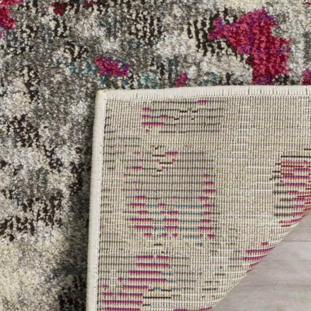 Safavieh Monaco MNC225R-24 2&#39;2&quot; x 4&#39; Grey/Fuchsia Area Rug, , large