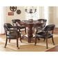 Crystal City Tournament Faux Leather Arm Chair in Rich Cherry, , large