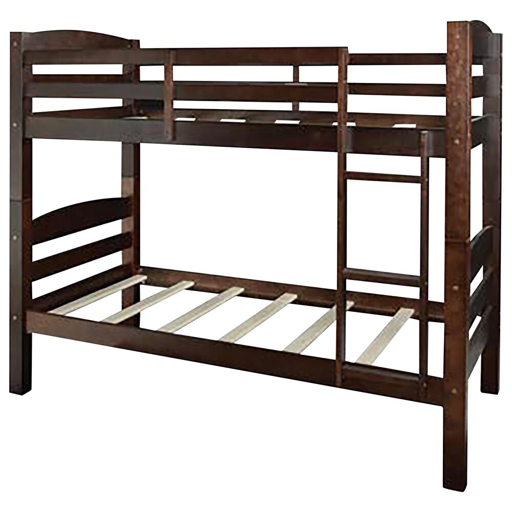 Parkerville Furniture Line Porter Twin Bunk Bed in Espresso, , large