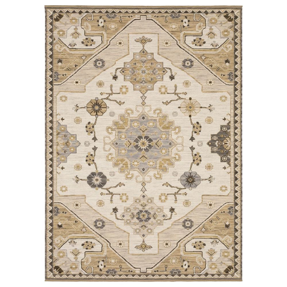 Oriental Weavers Acacia Tan and Grey 2"6" x 10" Runner, , large