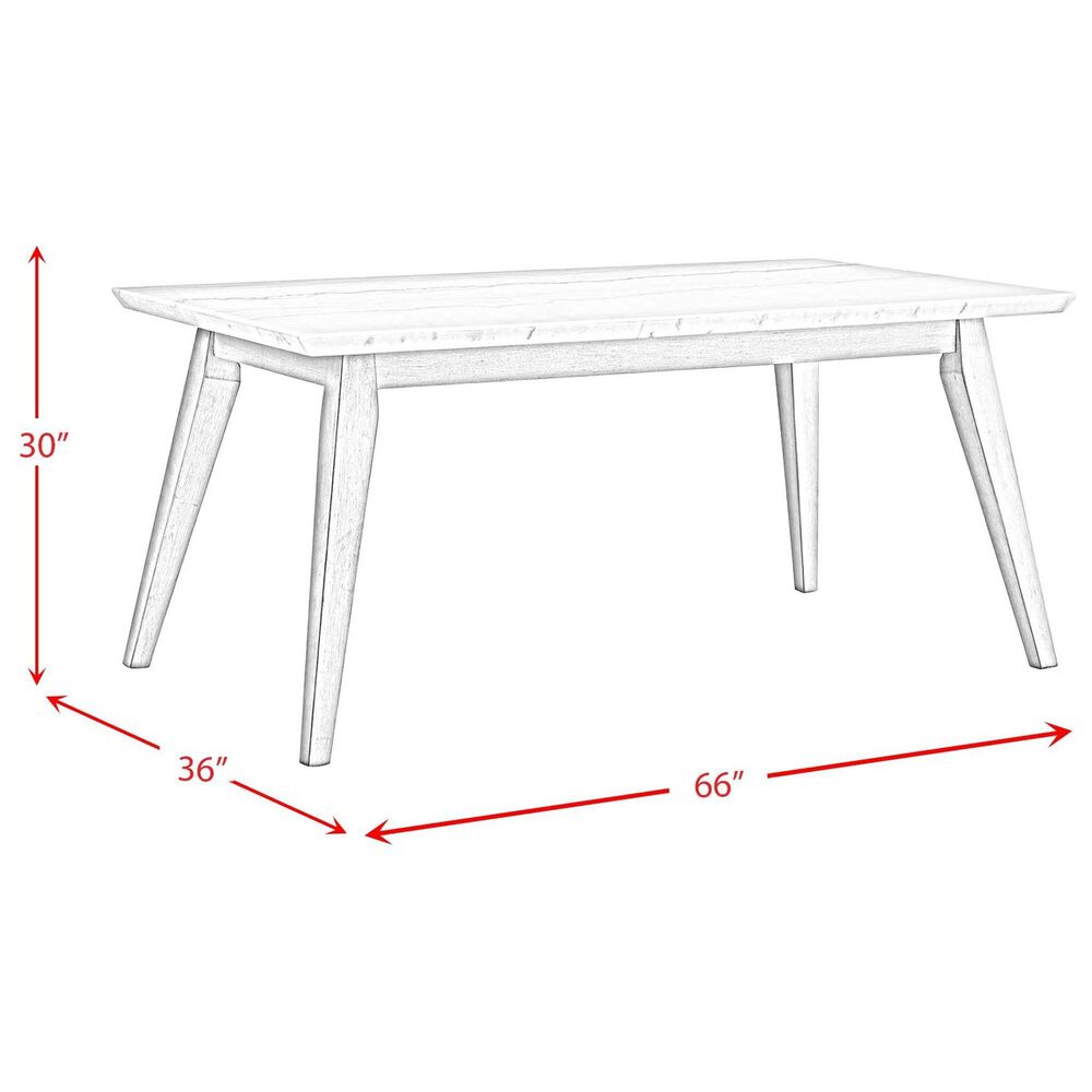 Mayberry Hill Bette Dining Table in White - Table Only, , large