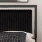 Ashley Zuraleus King Upholstered Panel Bed in Matte Black and Chrome, , large