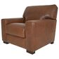 Softline Leather Stationary Sofa in Splendor Chestnut, , large