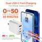 Hypercel 45W PD Wall Charger + 6ft USB-C to USB-C Cable in White, , large