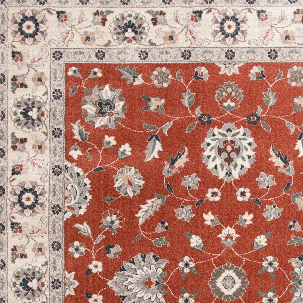 Central Oriental Minerva Maneli Spice and Alabaster 2&#39;3&quot; x 7&#39;7&quot; Runner, , large