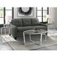 Mayberry Hill Landry Table Set in Grey and Chrome (Set of 3), , large