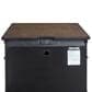 Riva Ridge Oxford California King Panel Storage Bed with Two Nightstands in Cocoa with AC Outlets and USB Ports, , large