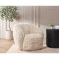 Classic Home Adley Plush Swivel Chair in Sand, , large