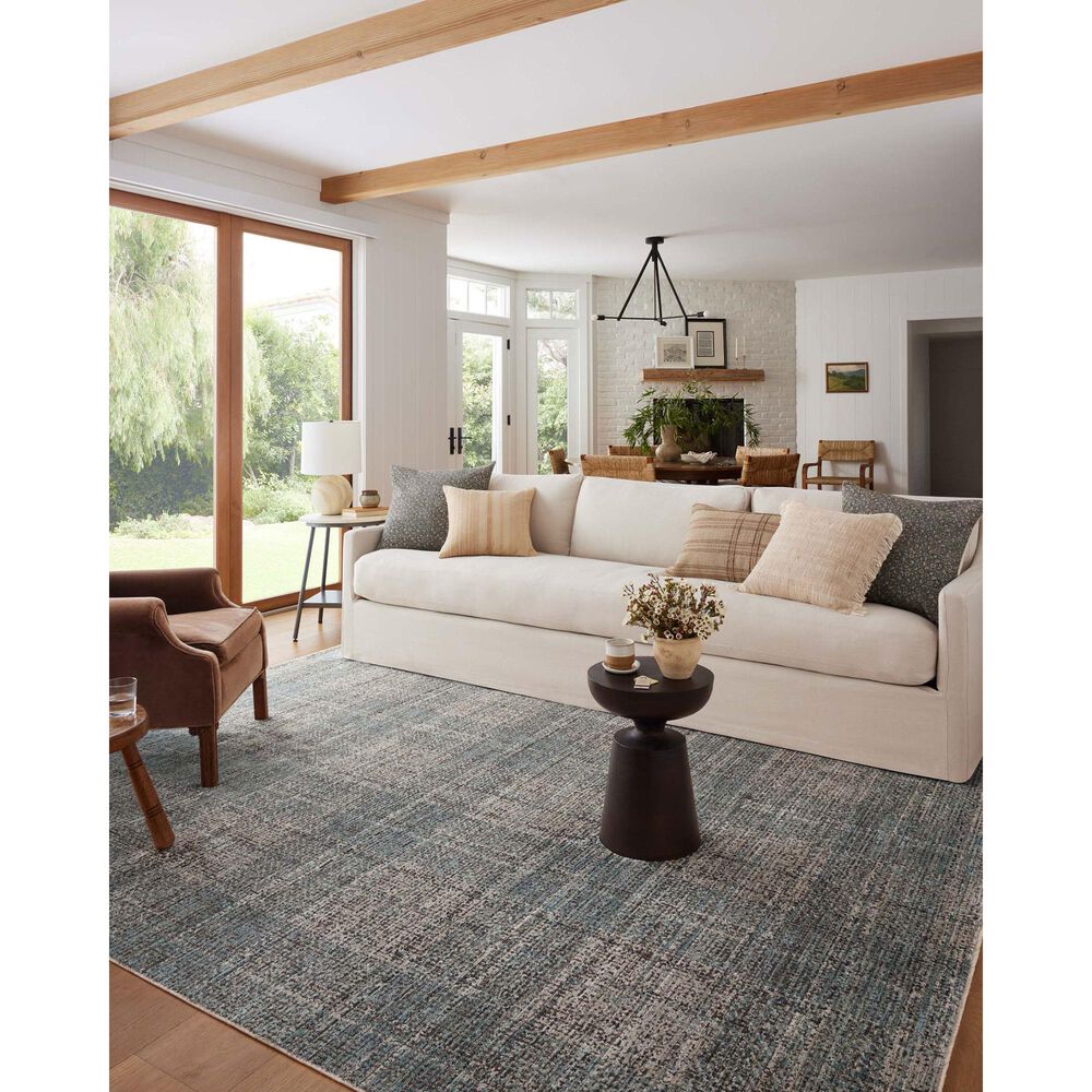 Angela Rose Ember 7&#39;10&quot; x 10&#39; Denim and Charcoal Area Rug, , large