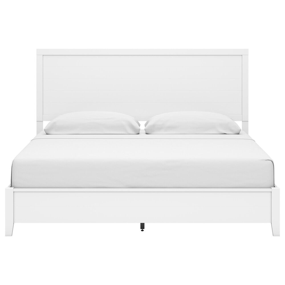 Ashley Binterglen 5-Piece King Panel Bedroom Set in White, , large