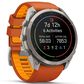Garmin fenix 9 Pro Smartwatch 51mm Titanium with Autumn Orange and Spark Orange Silicone Band, , large
