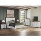Ashley Savonport King Storage Bed with Dresser and Nightstand in White and Brown, , large