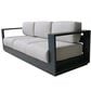Gathercraft Milan Patio Stationary Sofa in Cast Silver, , large