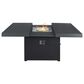 Plank And Hide Co 42" Square Firepit Top & Base in Black and Charcoal, , large