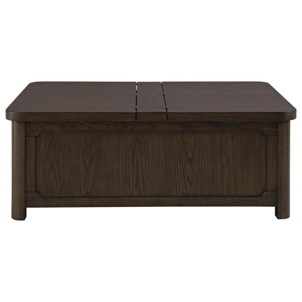 Ashley Breckington Coffee Table with Storage in Dark Brown, , large