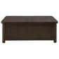 Ashley Breckington Coffee Table with Storage in Dark Brown, , large