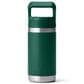 YETI Rambler Jr 12 Oz Kids Water Bottle with Straw Cap in Black Forest Green, , large