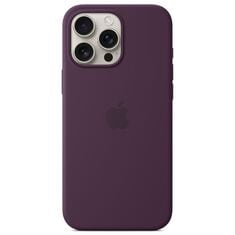 Apple Silicone Case with MagSafe for iPhone 16 Pro Max in Plum