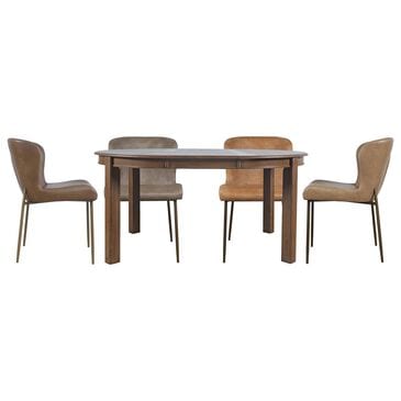 Waltham Carson and Easley 5-Piece Dining Set in Oak, , large