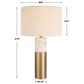 Uttermost Gravitas Table Lamp in Brushed Brass and Ivory, , large
