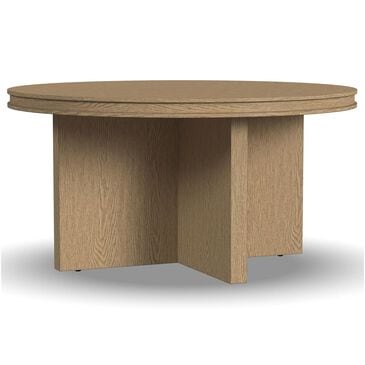 Flexsteel Waterfall Round Coffee Table in Light Oak, , large