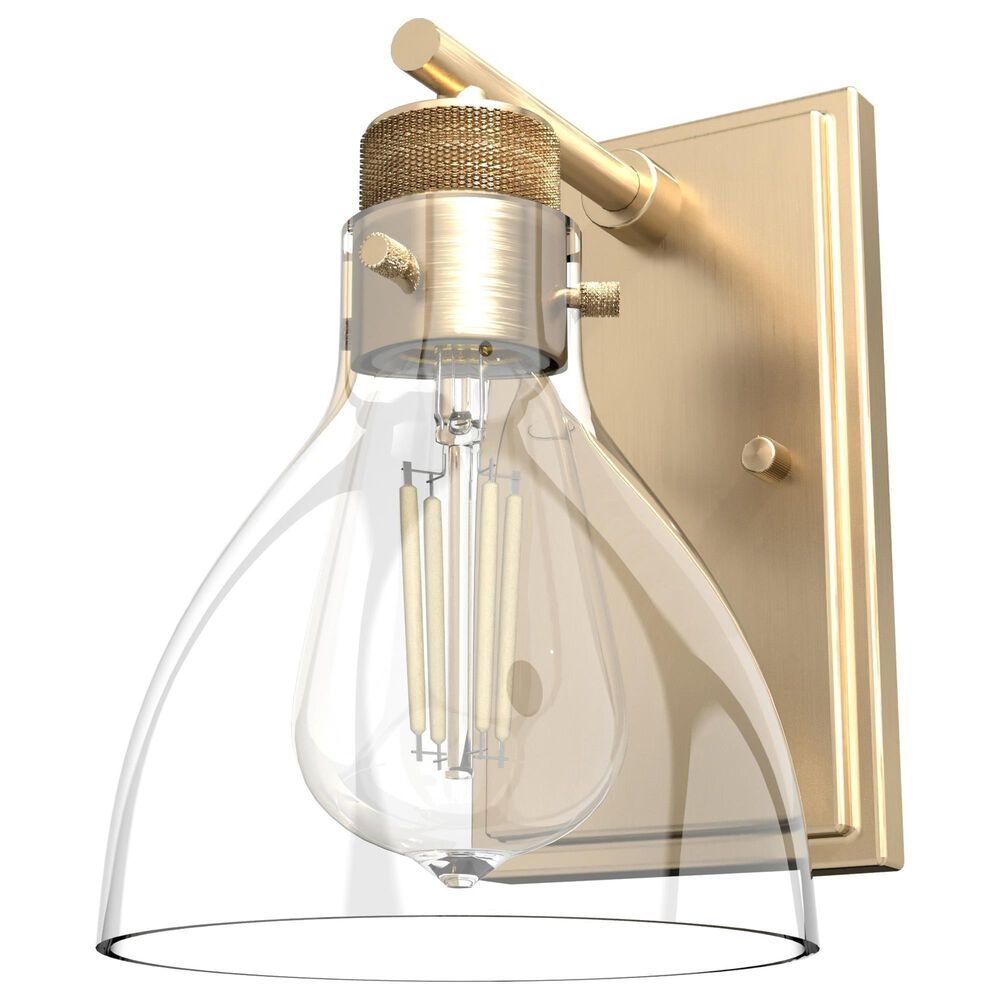 Hunter Van Nuys 1-Light Wall Sconce in Alturas Gold, , large