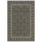 Oriental Weavers Kashan 180L1 3"10" x 5"5" Navy Area Rug, , large