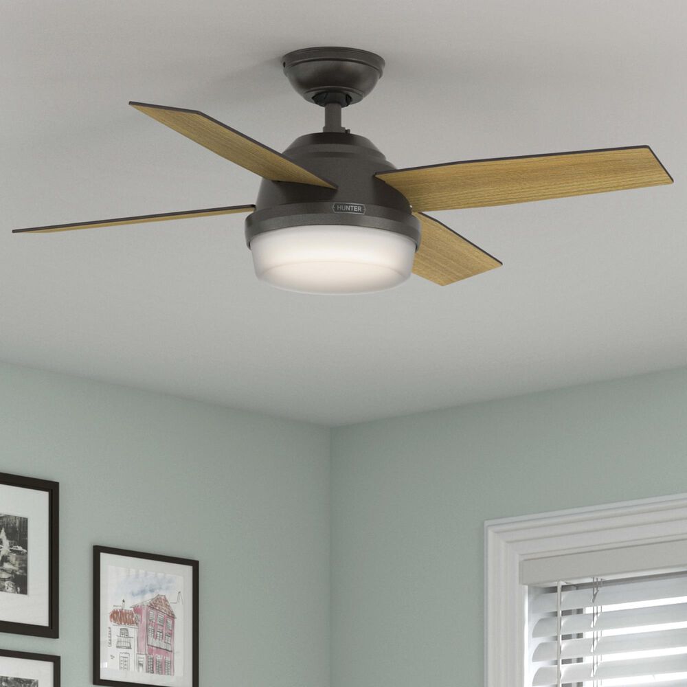 Hunter Dempsey 44&quot; Ceiling Fan with Lights in Noble Bronze, , large