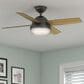 Hunter Dempsey 44" Ceiling Fan with Lights in Noble Bronze, , large