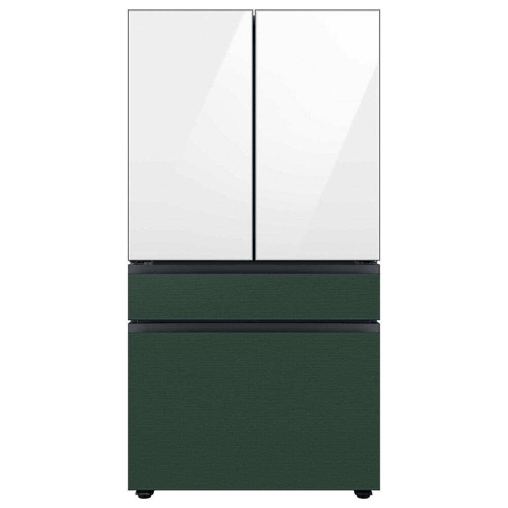 Samsung Bespoke 4-Door French Door Refrigerator Top Panel in White Glass, , large